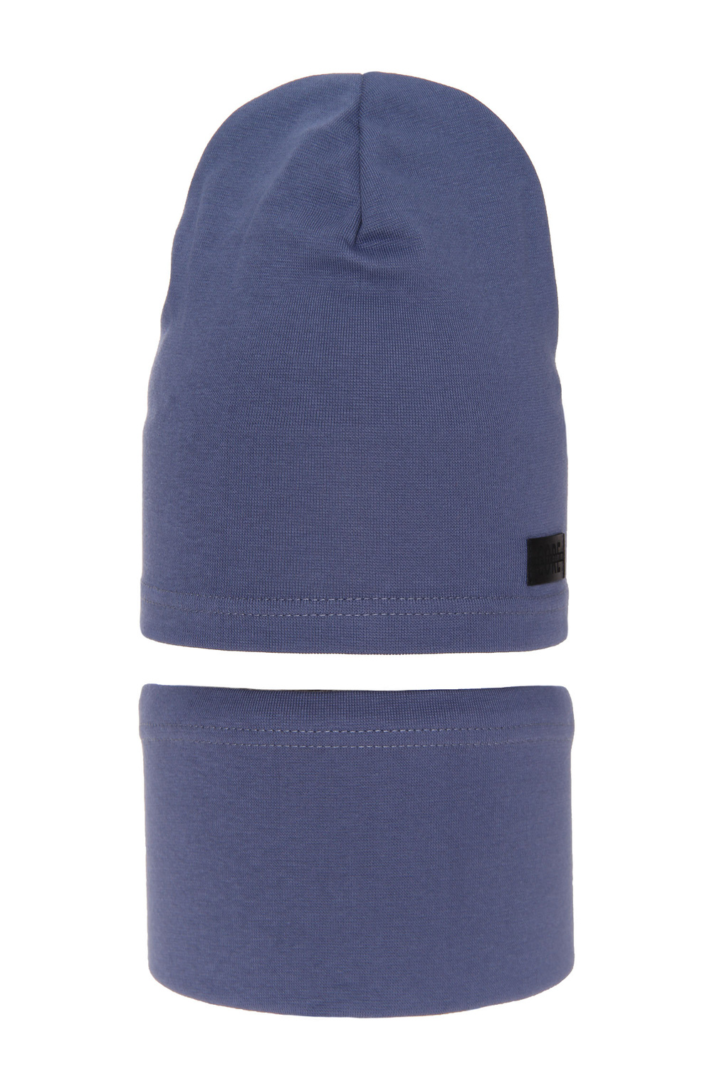 Fiú őszi/tavaszi szett: kék pamut sapka és csősál Frizi