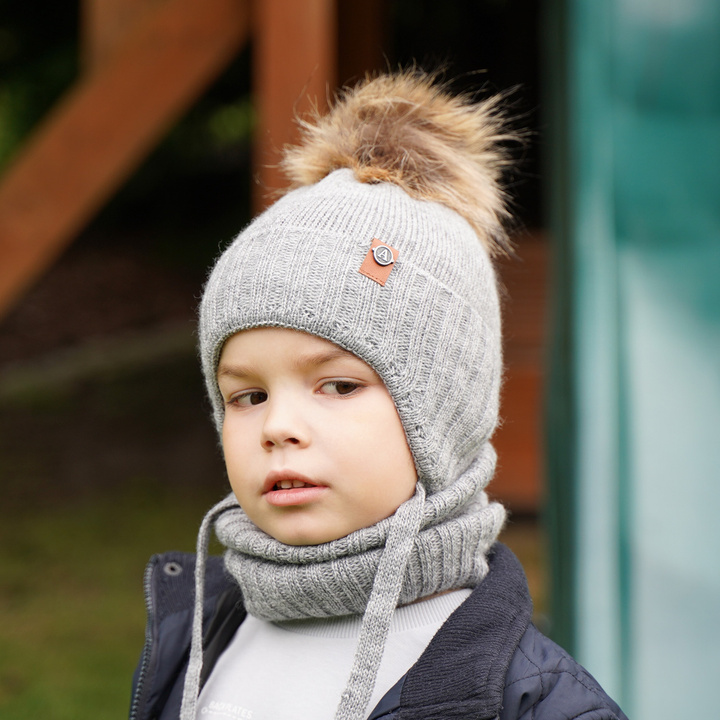 Fiú téli szett: mustár sapka és sál Dominik
