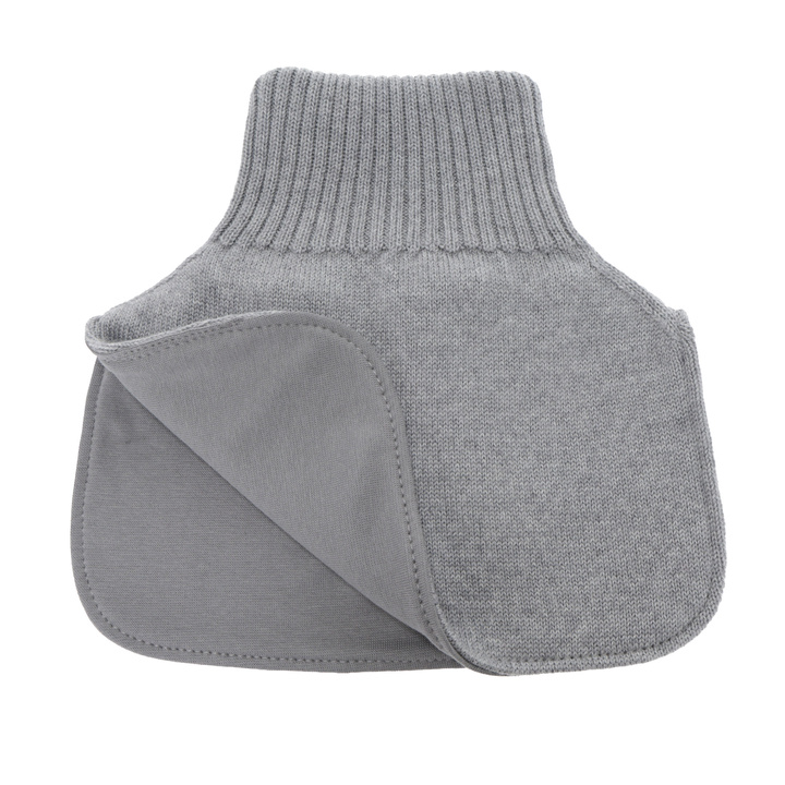 Kisfiú téli garbó, 100% merinó gyapjú, pamuttal bélelt, szürke, Tiket