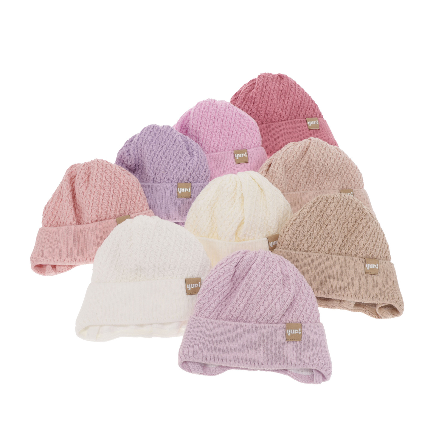 Őszi/tavaszi lány sapka bézs Dafia