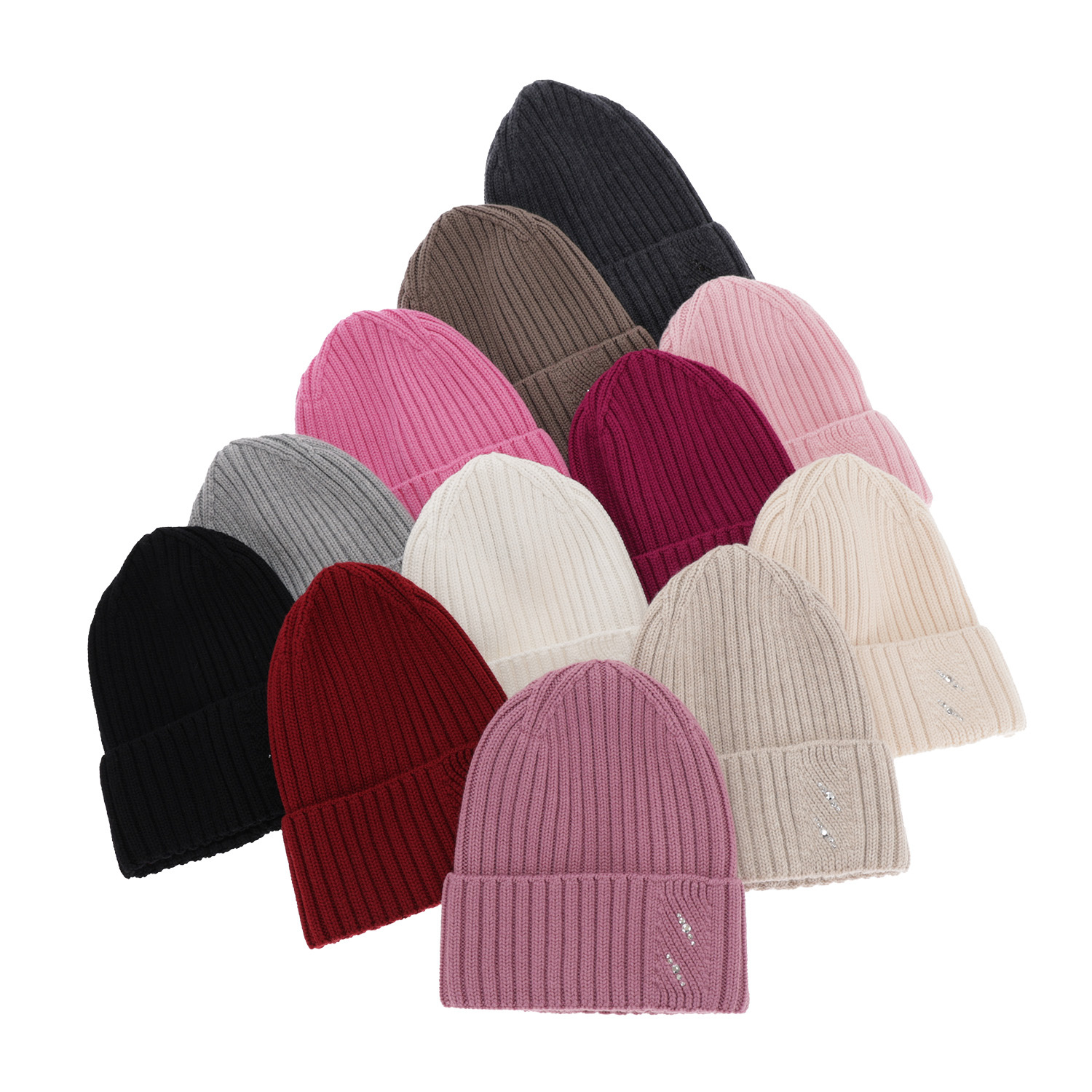 Női téli sapka szürke 100% extrafine merinói gyapjú Ariga