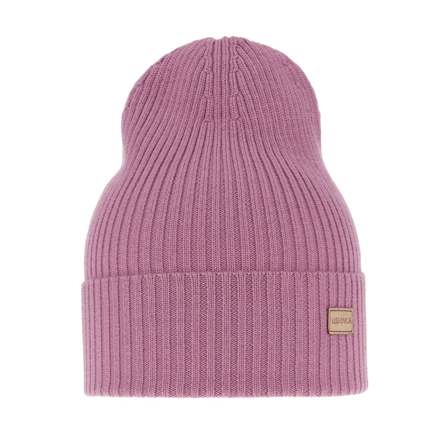 Őszi-téli női lila sapka 100% extra finom merinói Sophie