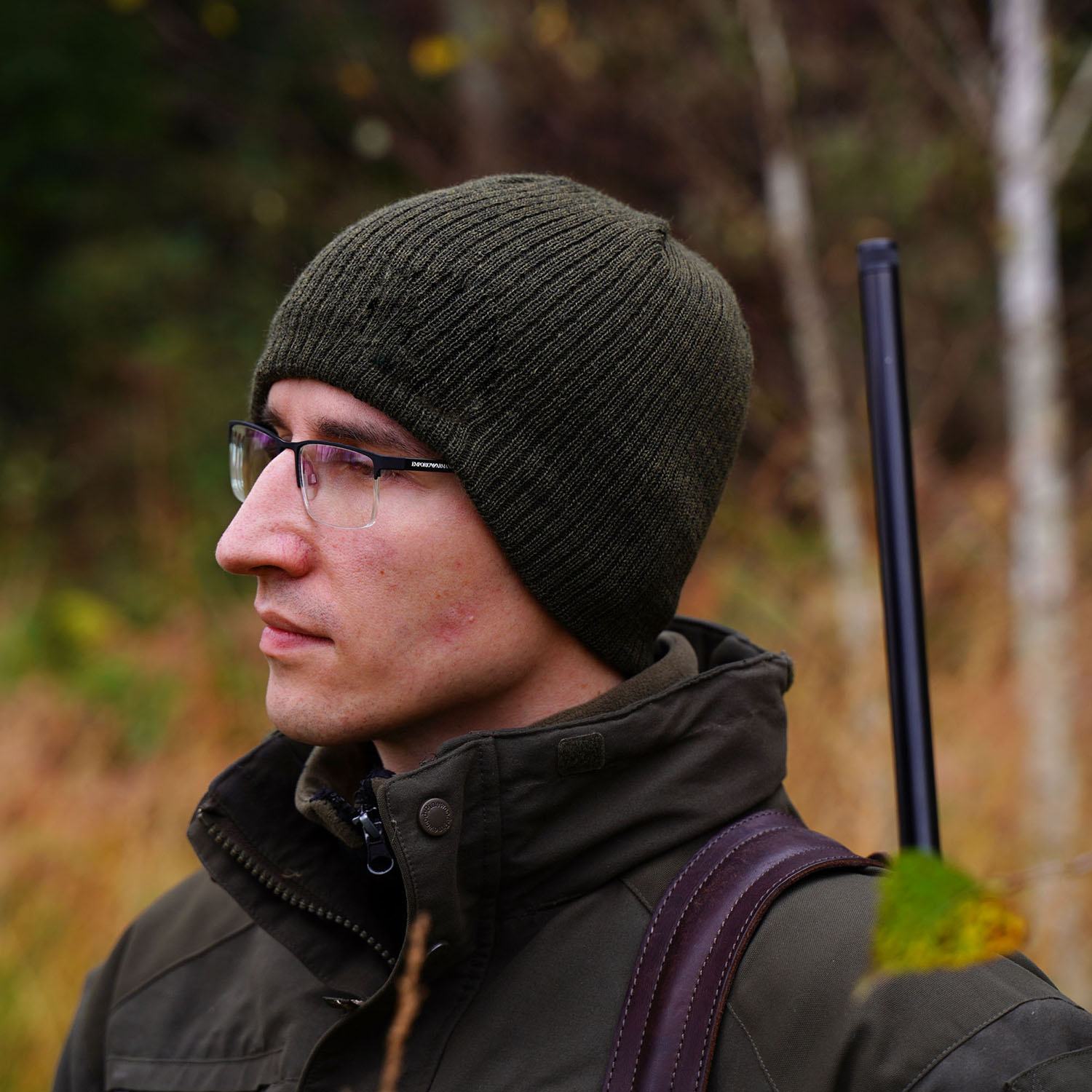 Férfi téli sapka Merino gyapjúból barna Bird