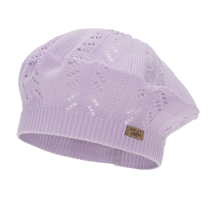Kislány őszi-tavaszi beret, lila, Kevira