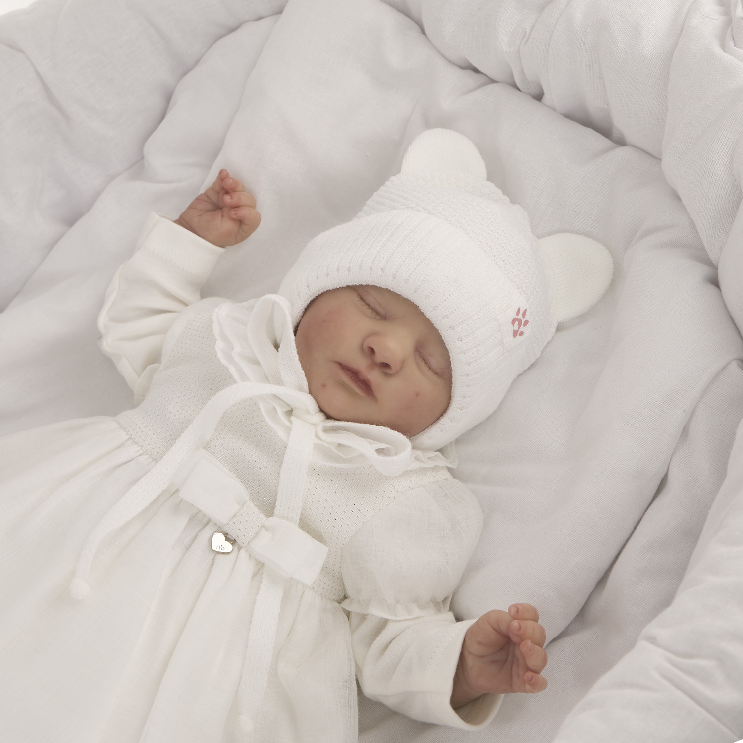 Téli kislány sapka bézs Lala