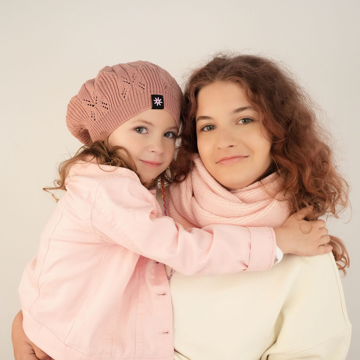 Lány őszi/tavaszi svájcisapka rózsaszín Marcela