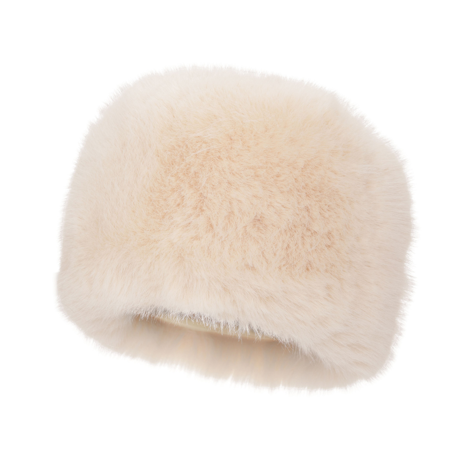 Női téli szőrme sapka krém Holly