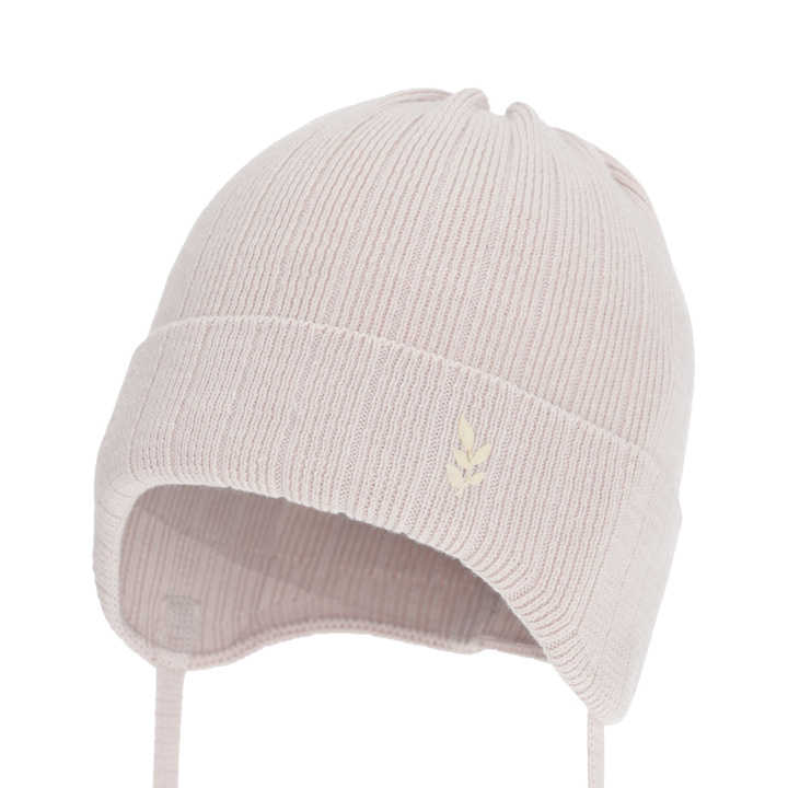 Kislány őszi-tavasz sapka, bézs, 100% pamut, Zanetta