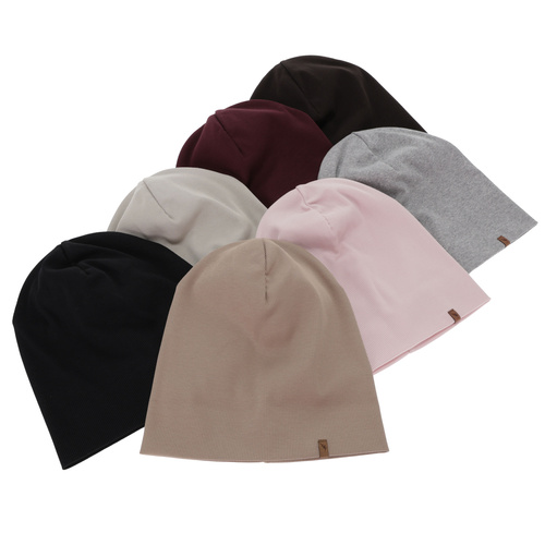 Női tavaszi-őszi sapka, fekete, pamut, Zenita