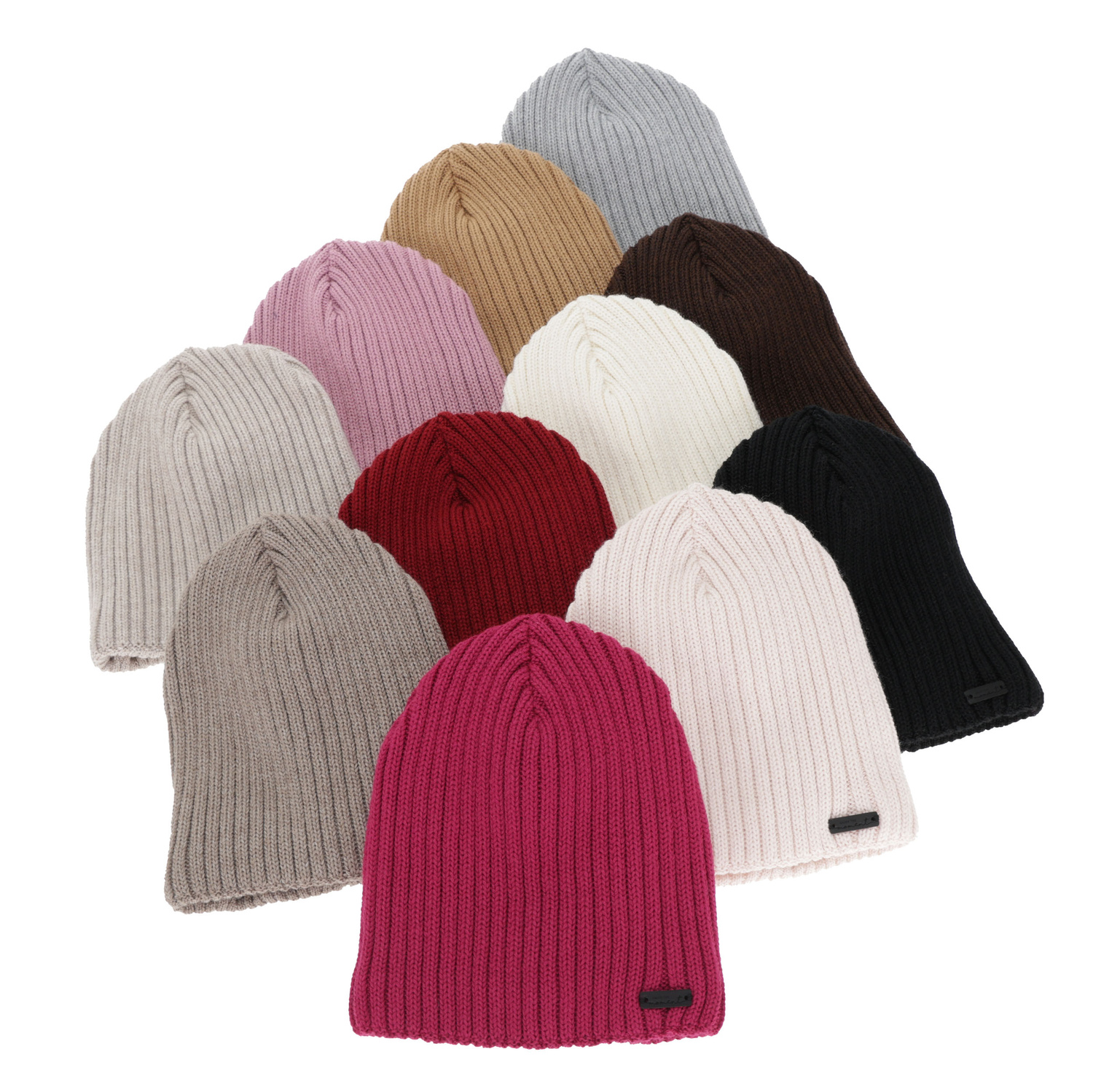 Női téli sapka, rózsaszín, merinó gyapjúval, Soletta