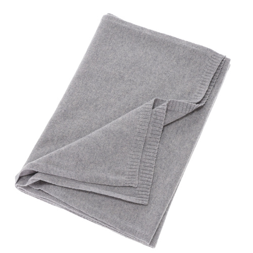 Női téli sál, szürke, merinó gyapjú kasmírral, Irenia