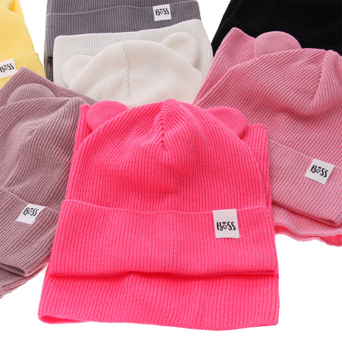 Lány őszi/tavaszi szett: , pamuttal, lila sapka és sál Kajra