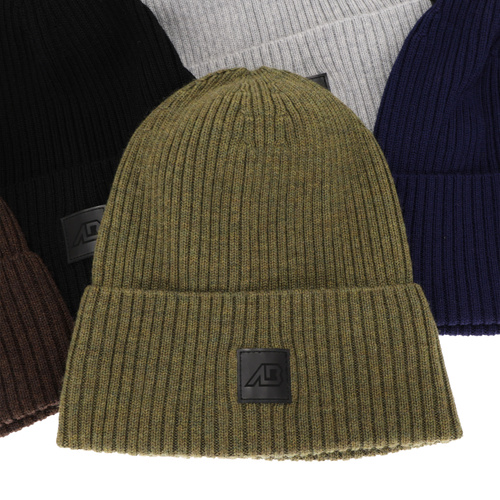 Tavaszi-téli férfi sapka fekete 100% extra finom merino Matias