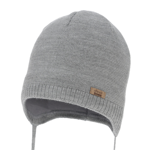 Kisfiú őszi-tavasz sapka, szürke, megkötős, Valdis