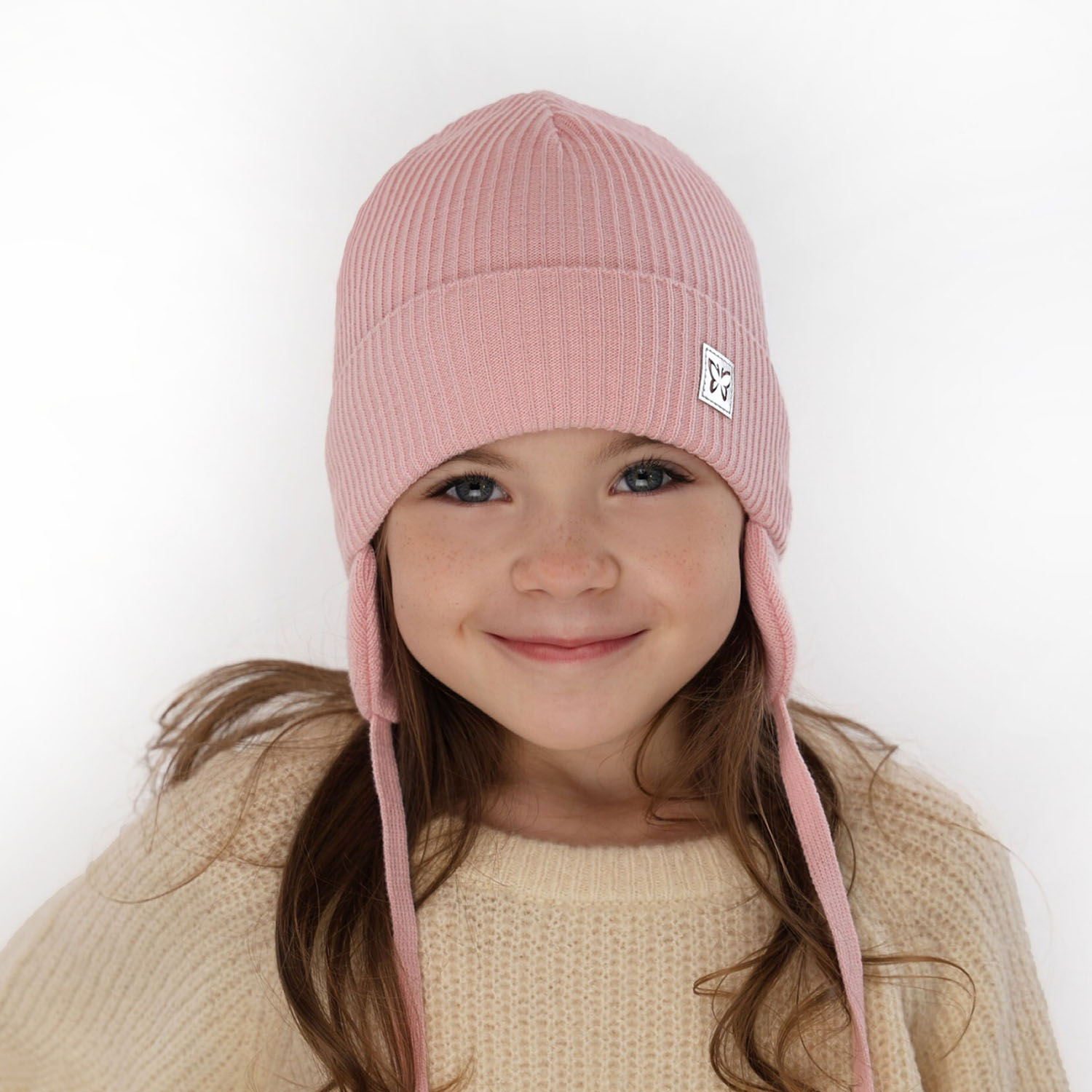 Őszi/tavaszi sapka lányoknak bézs Amaya