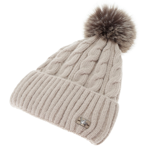 Női téli sapka és sál szett, fekete, Lunetta