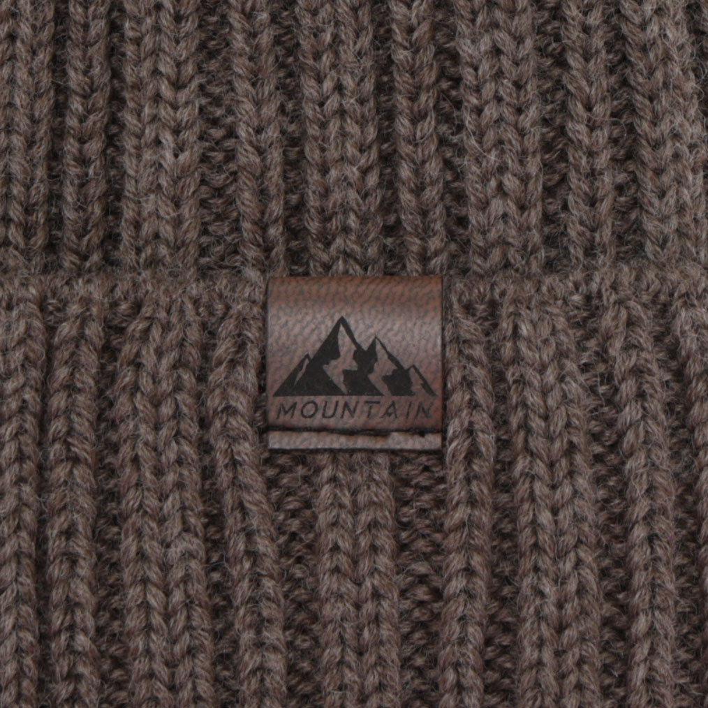 Férfi téli sapka, zöld, merinó gyapjúval, Huno