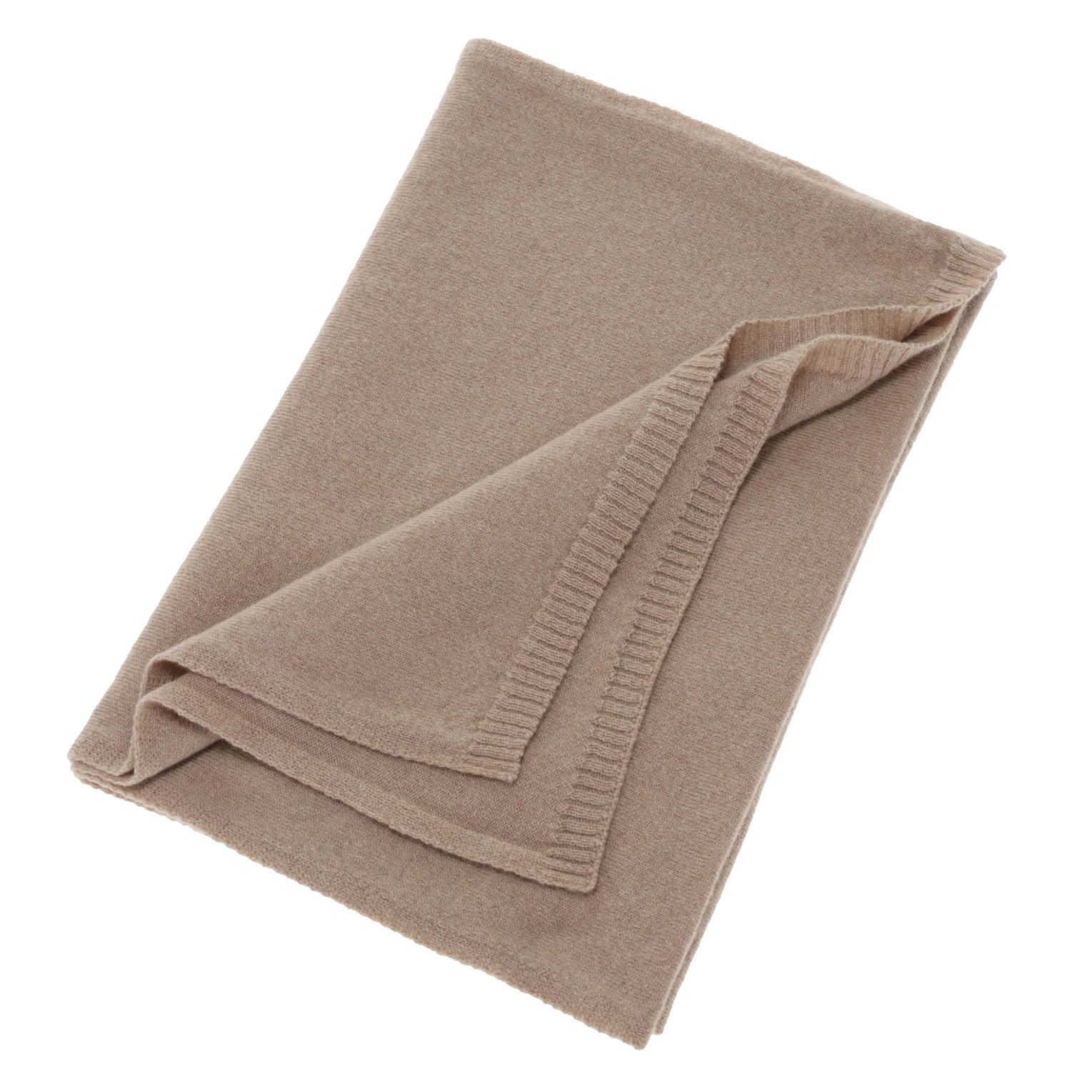 Női téli sál, bézs, merinó gyapjú kasmírral, Irenia