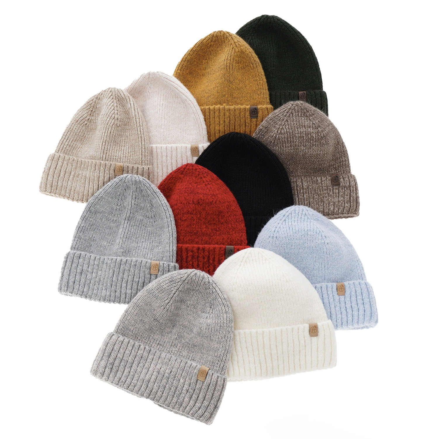 Női téli sapka barna merinó gyapjúból Alvara