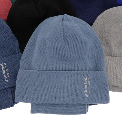 Őszi/tavaszi fiúszett: sapka és sálkendő, pamuttal, kék Timothe