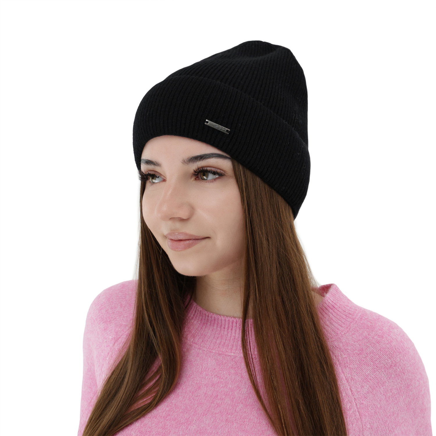 Női téli sapka, bordó, merinó gyapjú kashmirrrel, Sindra