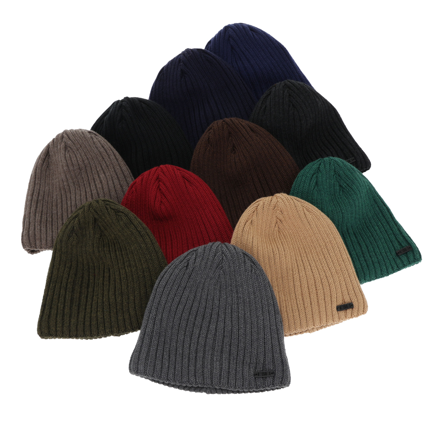 Férfi téli sapka, szürke, merinó gyapjúval, Adagio