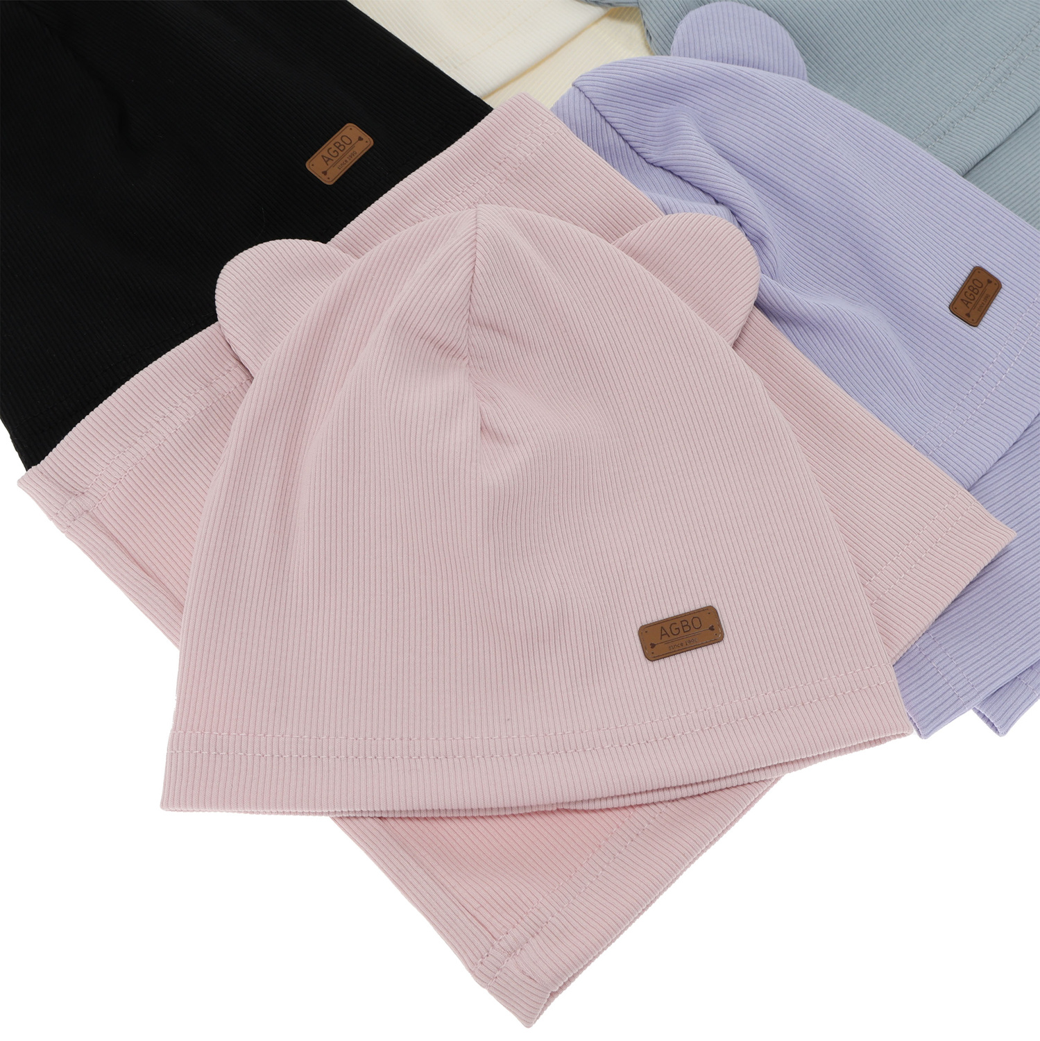 Kislány tavaszi-őszi sapka és nyakmelegítő szett, pamuttal, lila Georgea