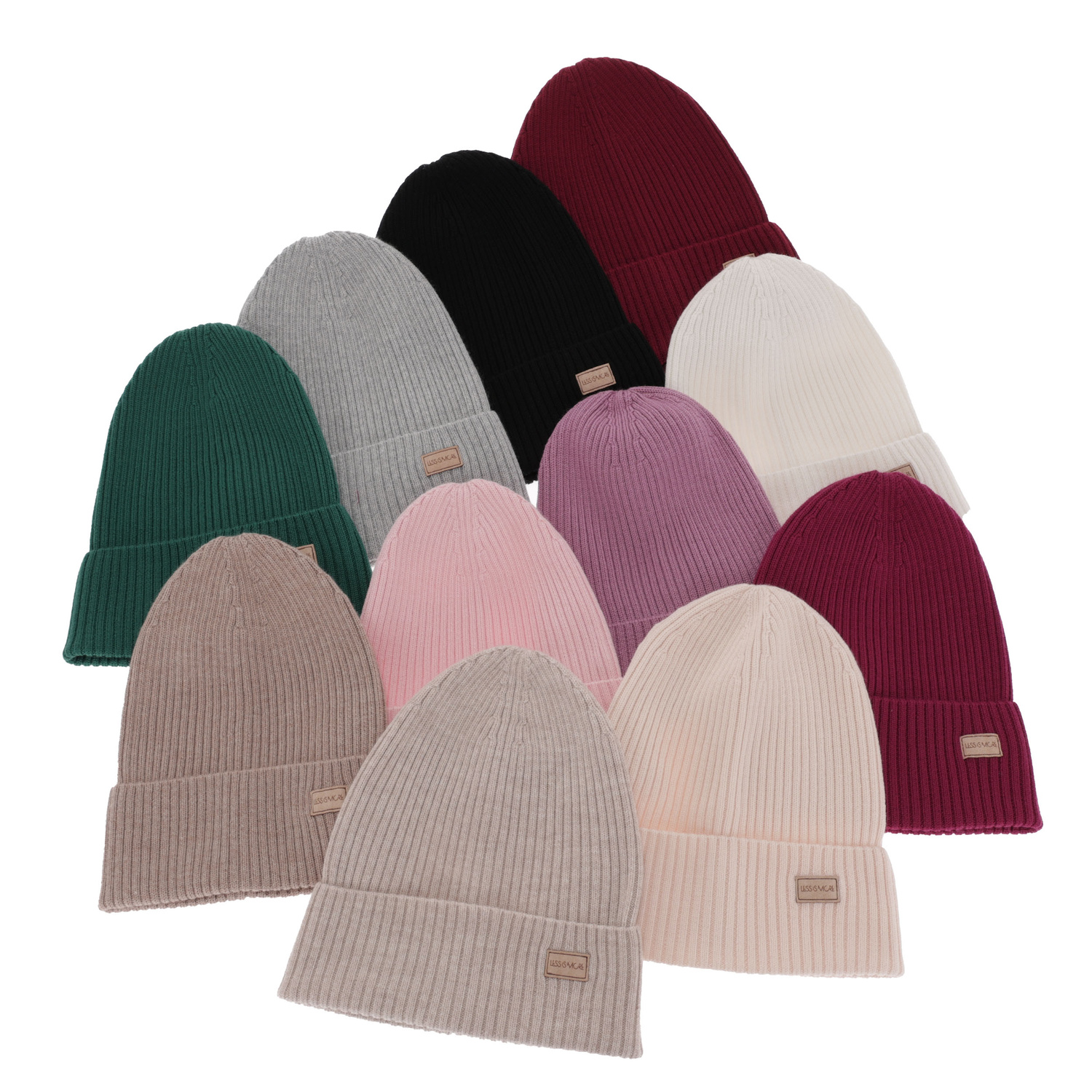 Őszi-téli női sapka fekete 100% extra finom merino Sophie