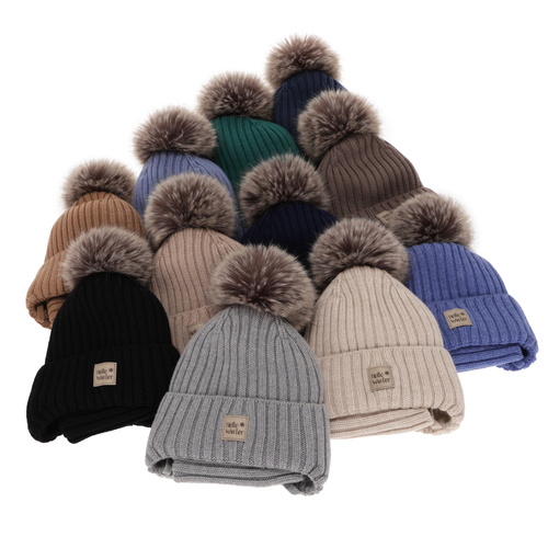 Fiú téli szett: sapka és sál bézs 100% extrafinom merinói gyapjú Morti