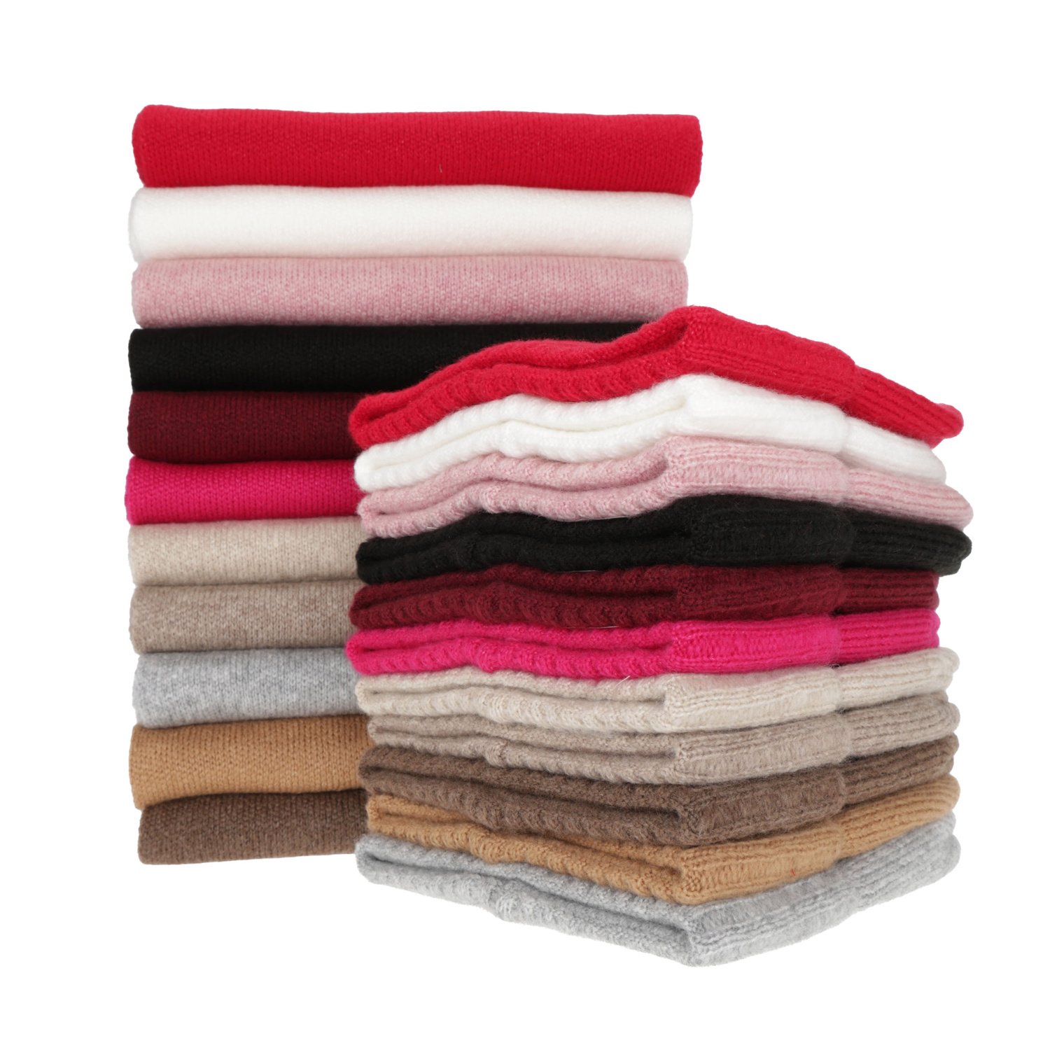 Női téli sapka és sál szett, piros, Shasta