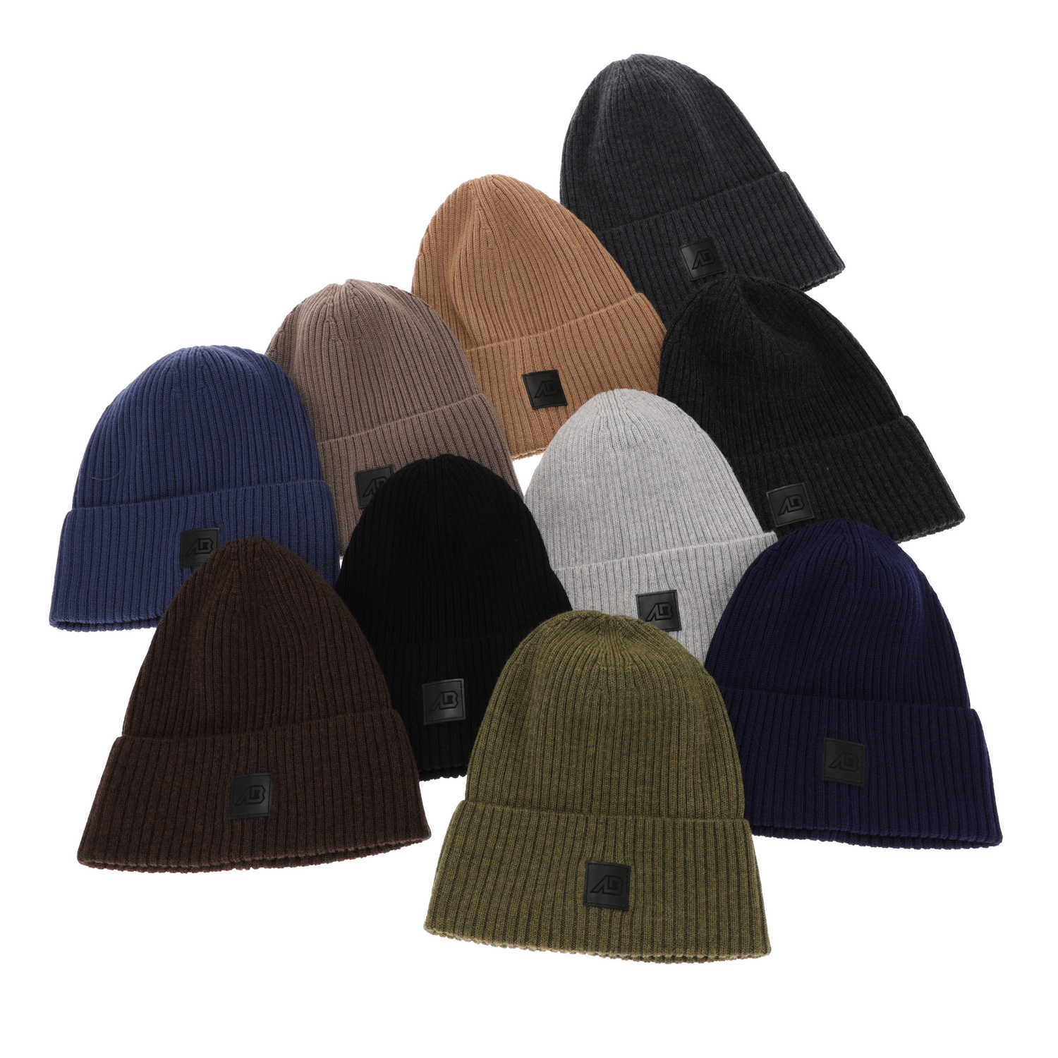 Tavaszi-téli férfi kék sapka 100% extra finom merino gyapjú Matias