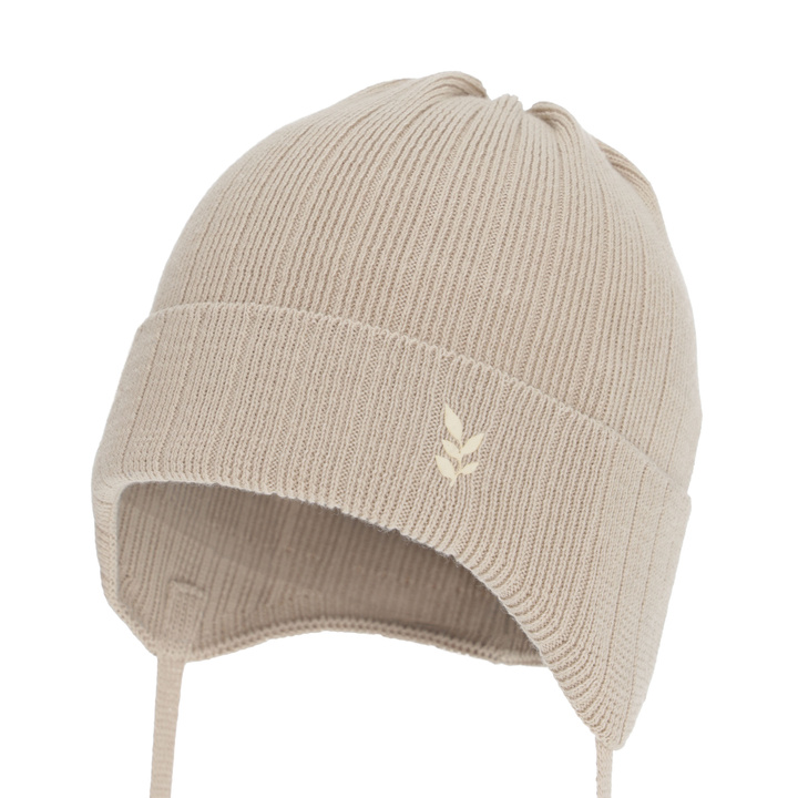 Kislány őszi-tavasz sapka, bézs, 100% pamut, Zanetta