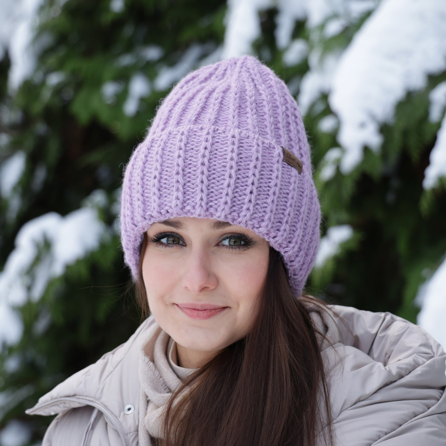 Rózsaszín női téli sapka Ceres