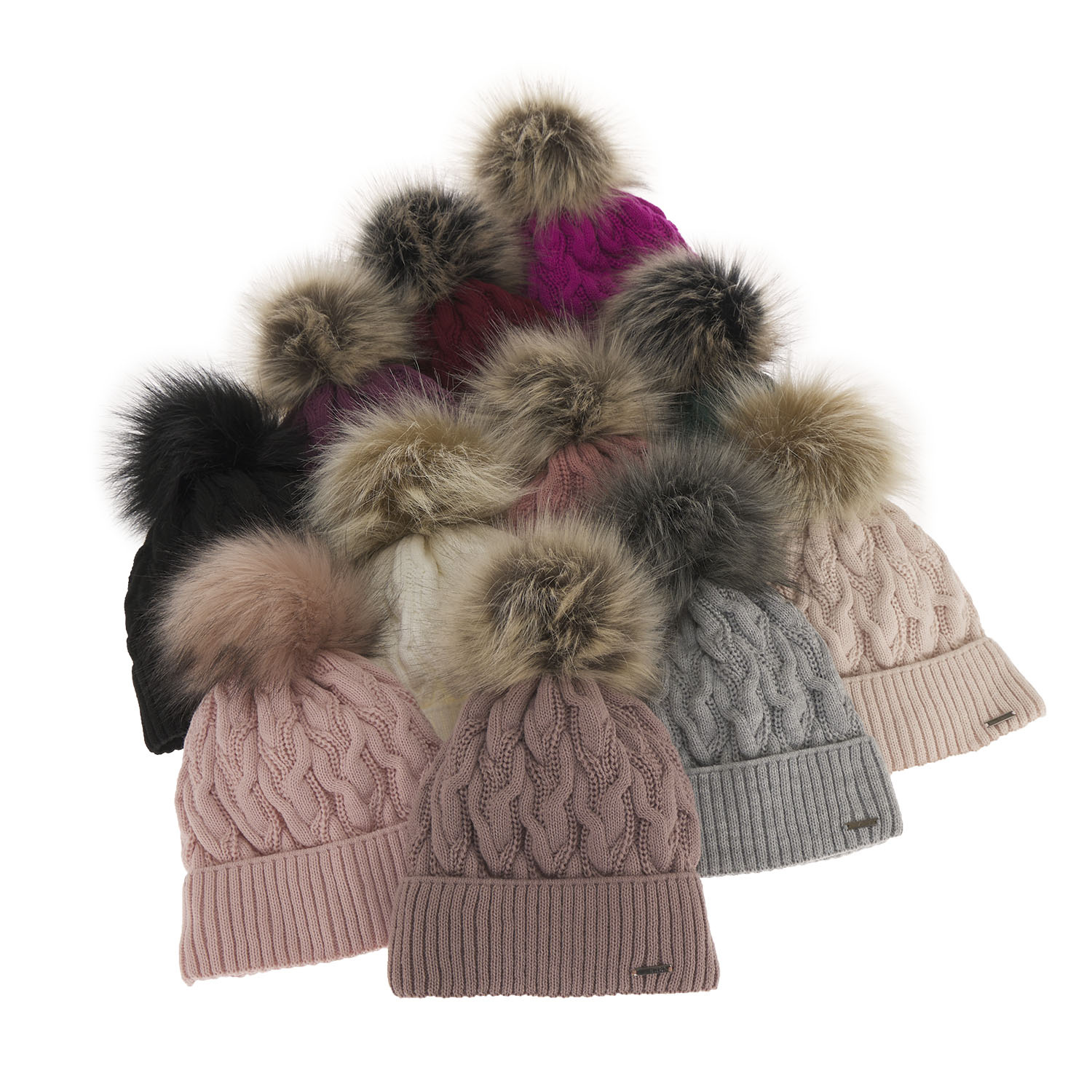 Női téli szett: sapka és sál miodowy Asturia Deva