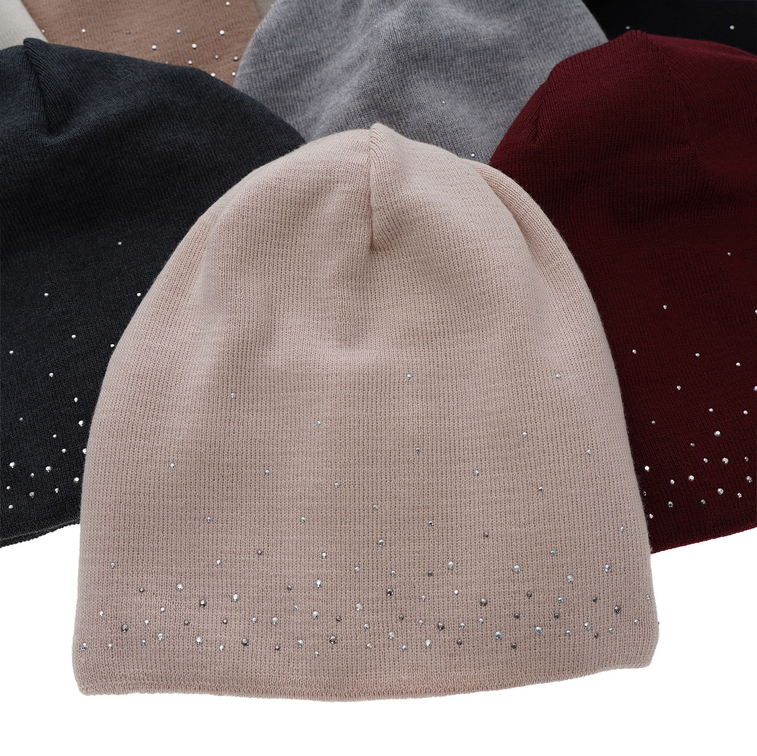 Női téli sapka bézs merinó gyapjúból Minerwa