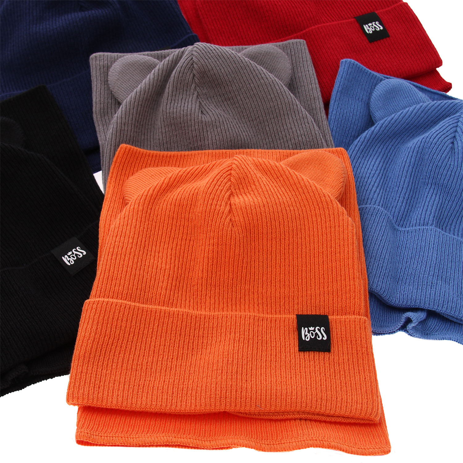 Őszi/tavaszi szett fiúknak: sapka és csősál, pamuttal, teve színben Grajan