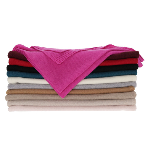 Női téli sál, rózsaszín, merinó gyapjú káshmírral, Irenia