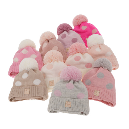 Téli készlet kislányoknak: sapka és sál fehér Agostina