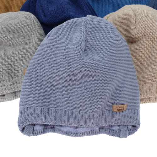 Kisfiú őszi-tavasz sapka, szürke, megkötős, Valdis