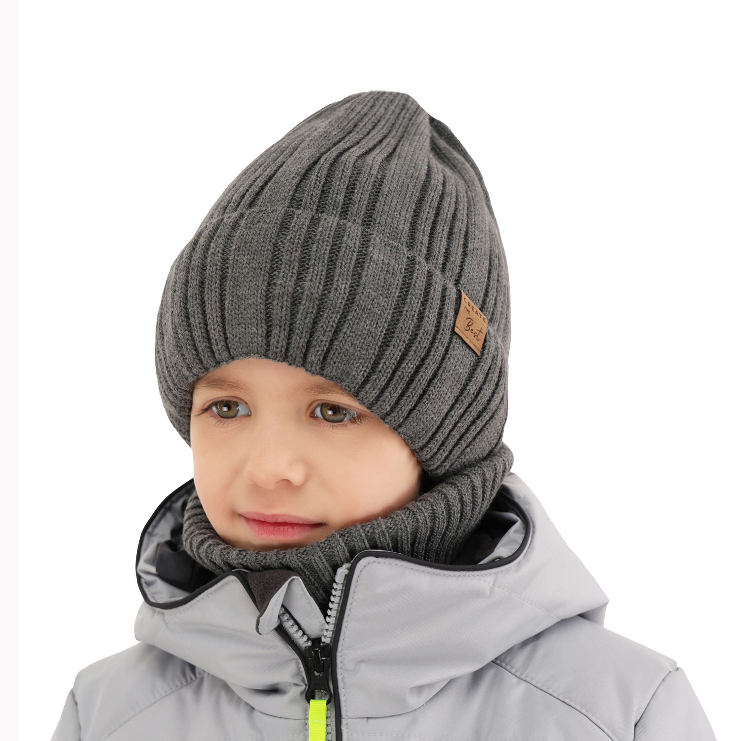 Fiú téli szett: sapka és kémény teve Klaris