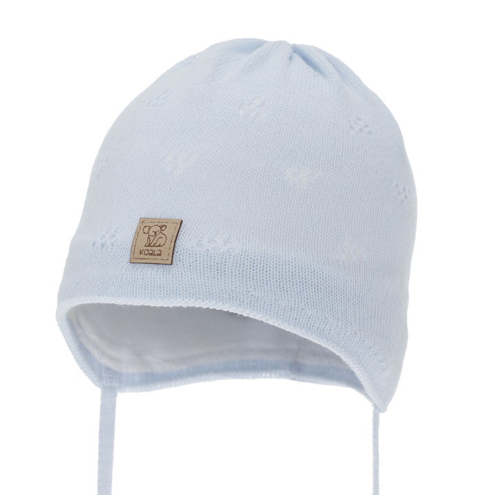 Kisfiú őszi-tavaszi sapka, megkötős, világoskék, Slate