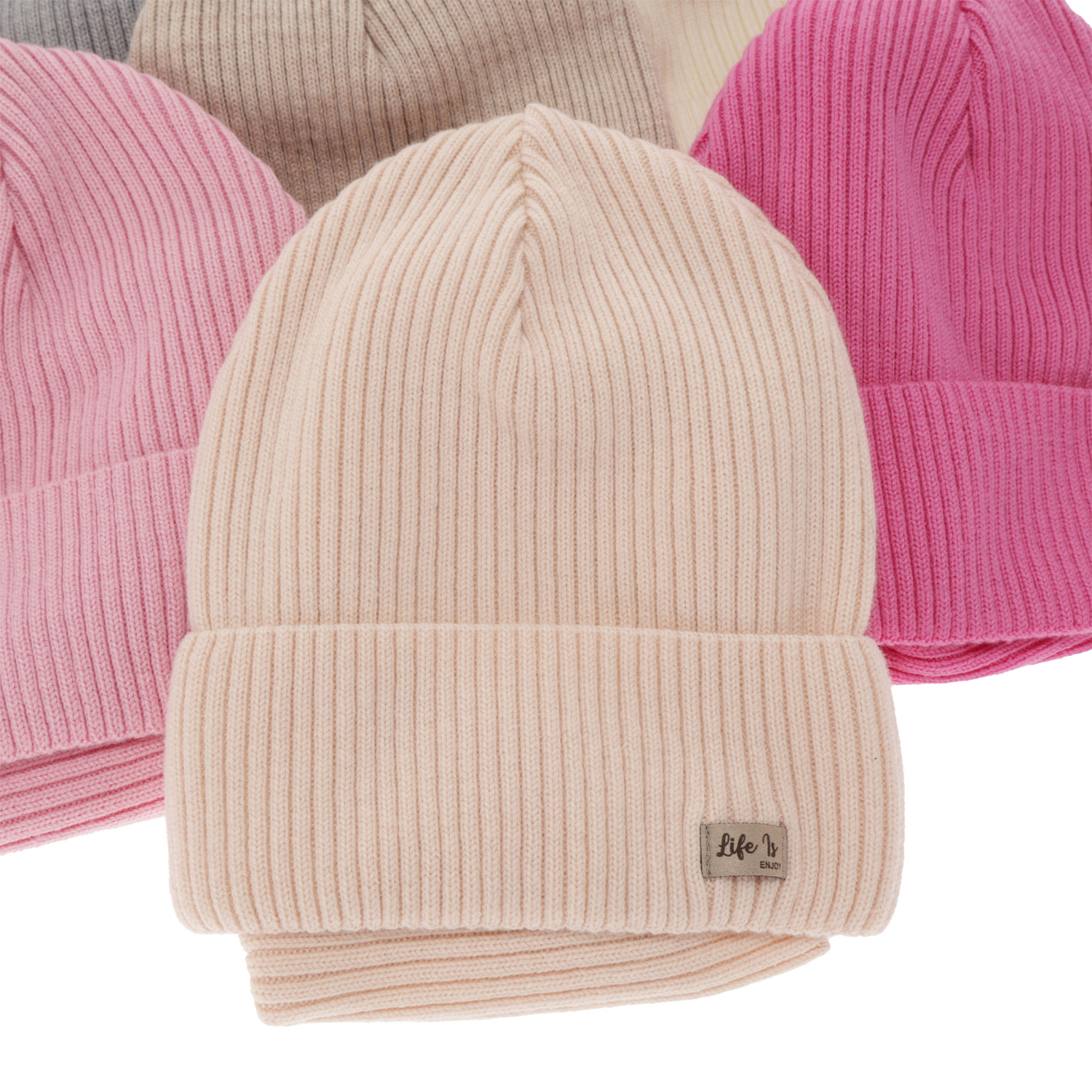 Őszi/tavaszi szett lányoknak: sapka és sál rózsaszín 100% gyapjú extrafine merinó Itra