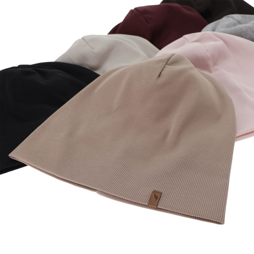 Női tavaszi-őszi sapka, bordó, pamut, Zenita