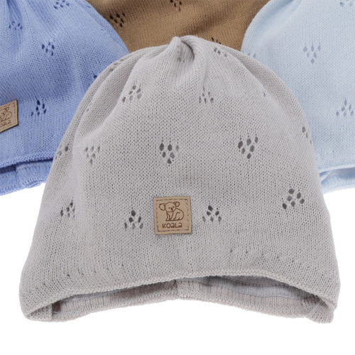 Kisfiú tavaszi-őszi sapka, bézs, megkötős, Slate