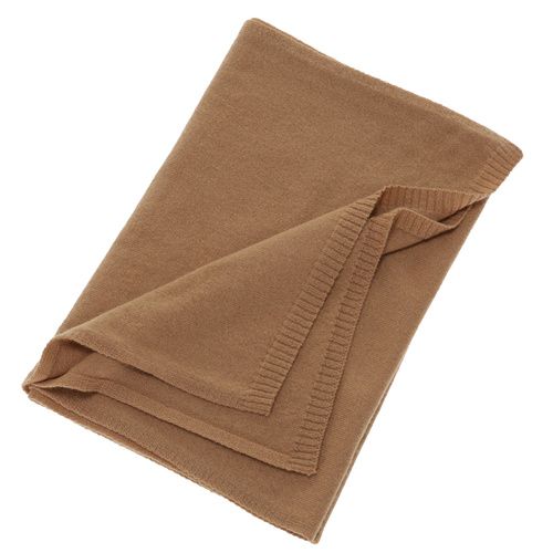 Női téli sál, camel, merinó gyapjú kaszmírral, Irenia