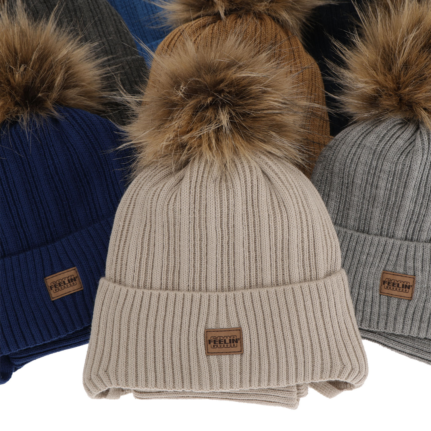 Fiúk téli szettje: pomponos sapka és sál fekete Eger