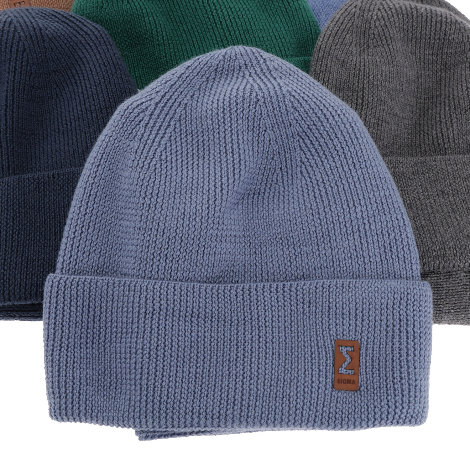 Fiú sapka és kémény, őszi/tavaszi bézs szett 100% gyapjú extrafine merinó Bruce