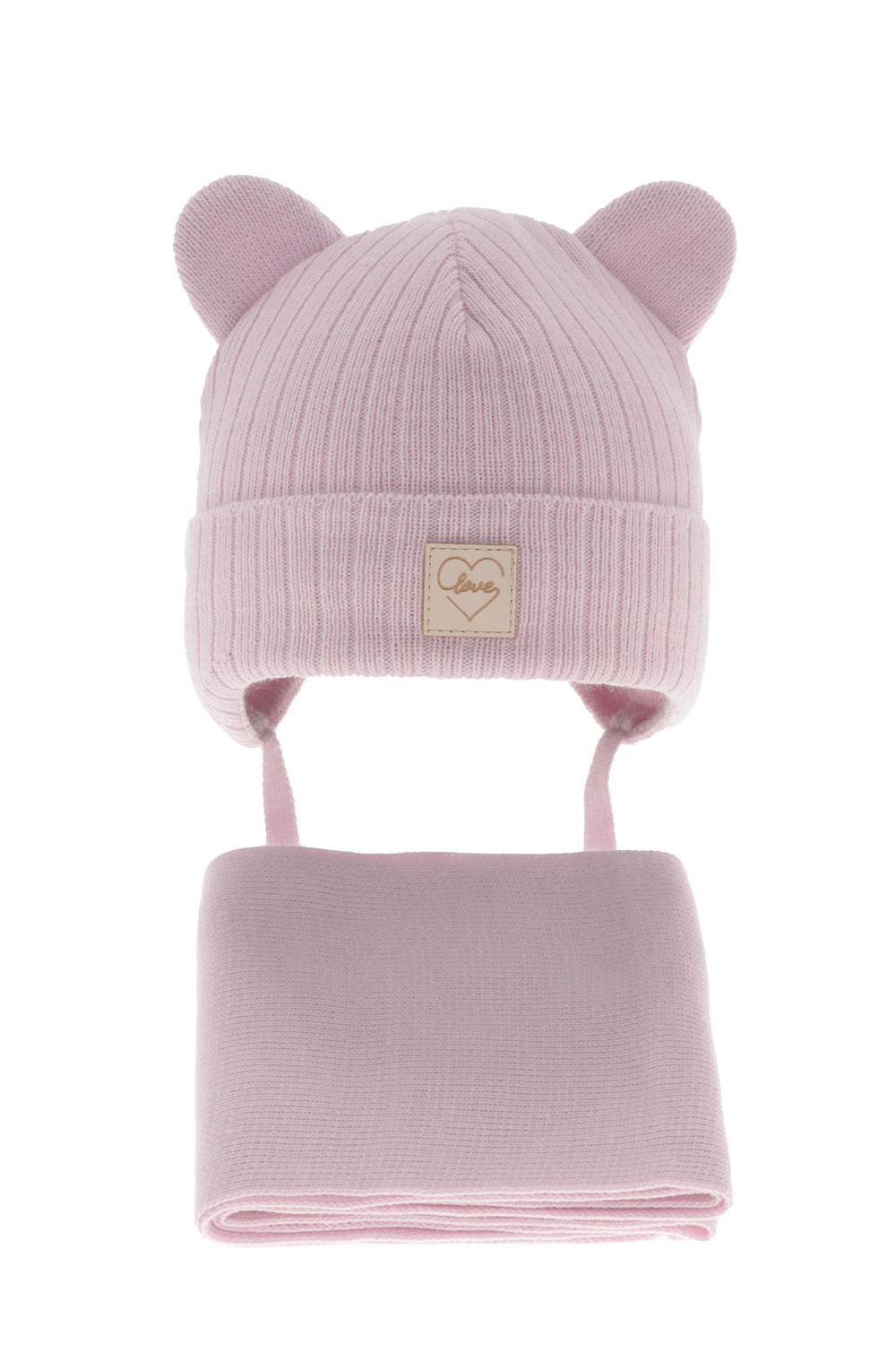 Lányok téli szettje: sapka és sál lila Antola