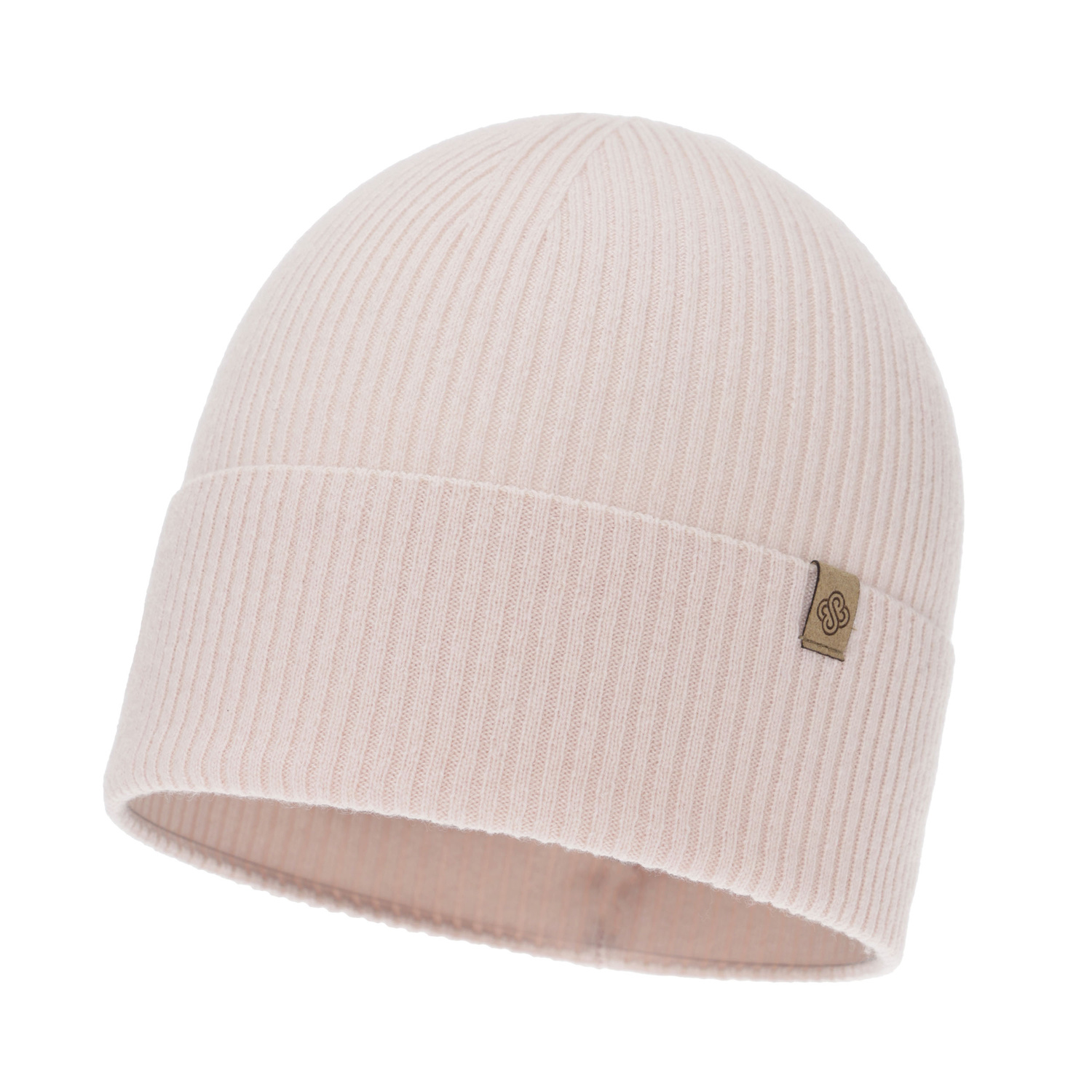 Női téli sapka, jasnoróżowa, merinó gyapjú kašmírral, Alineta