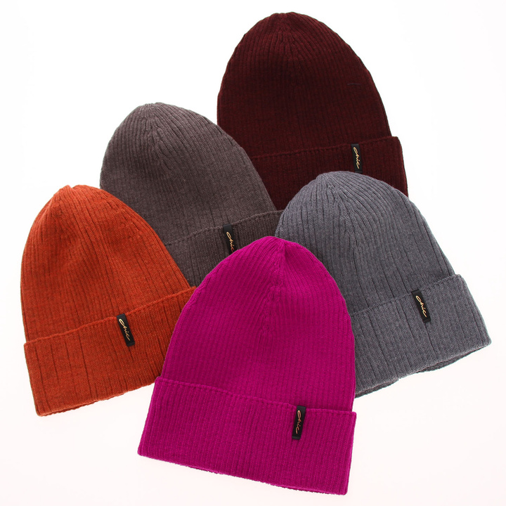 Női téli sapka sötétszürke 100% extrafinom Merino gyapjú Megan